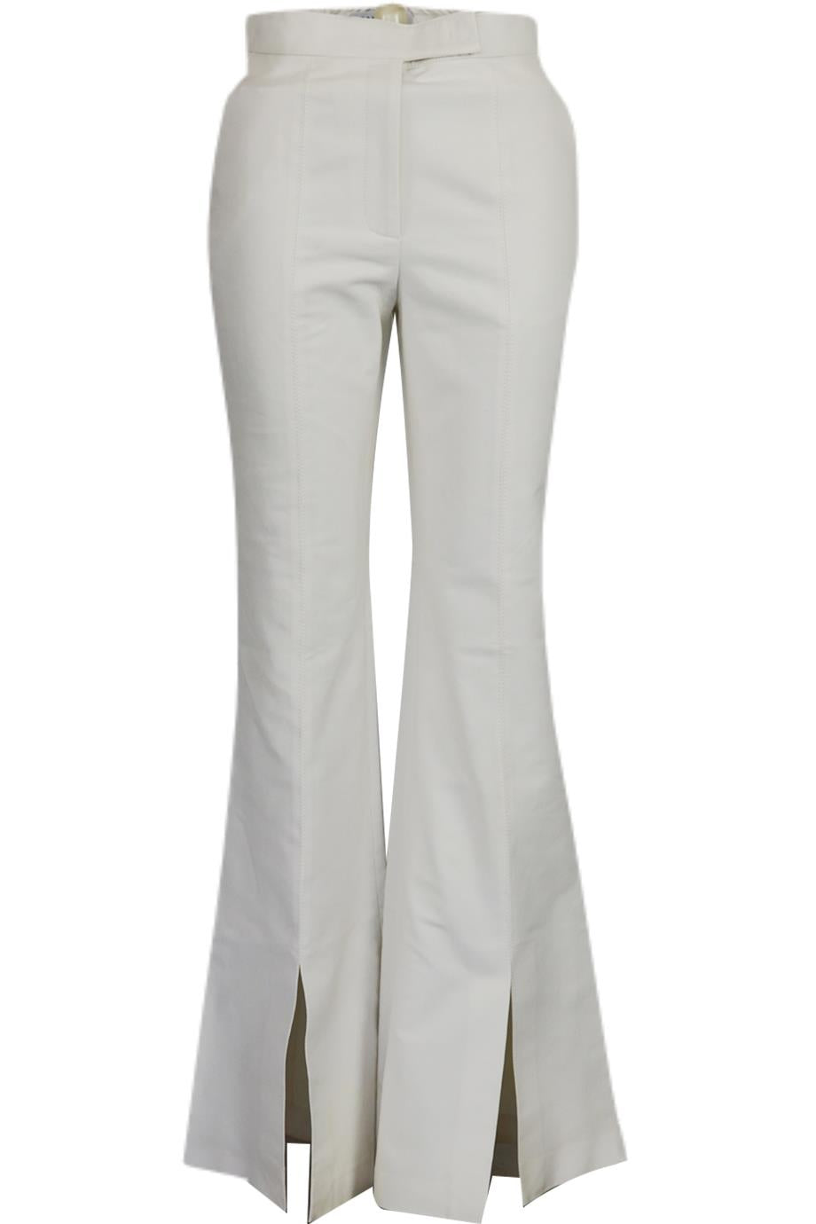 GABRIELA HEARST COTTON BLEND FLARED PANTS IT 38 UK 6