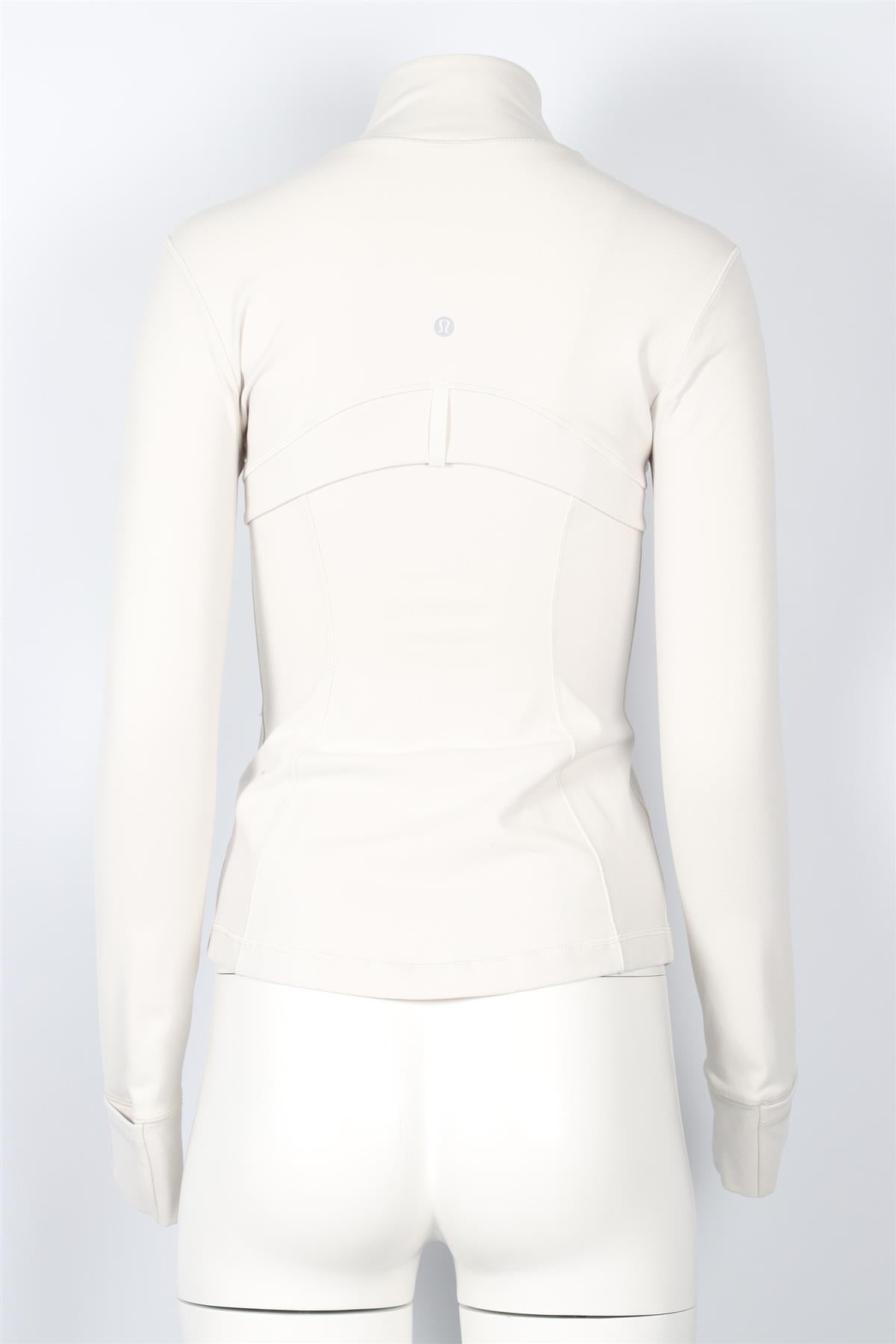 LULULEMON CREAM JERSEY JACKET US 4 UK 8