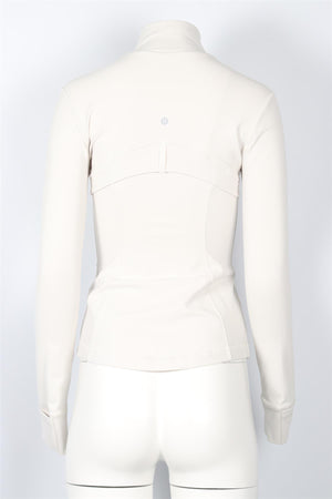 LULULEMON CREAM JERSEY JACKET US 4 UK 8