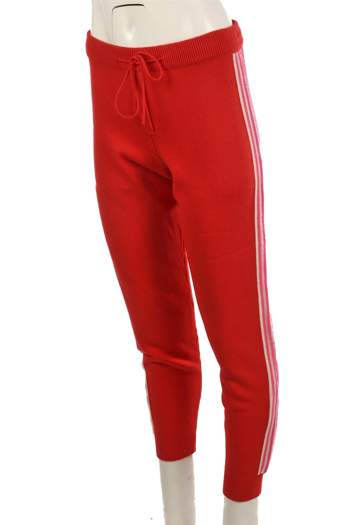 CHINTI & PARKER RED WOOL TAPERED PANTS SMALL