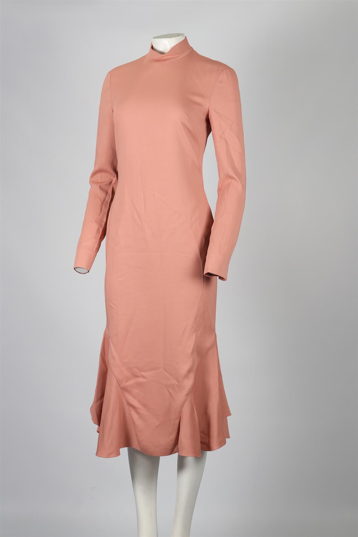 TOM FORD SILK BLEND MIDI DRESS IT 38 UK 6