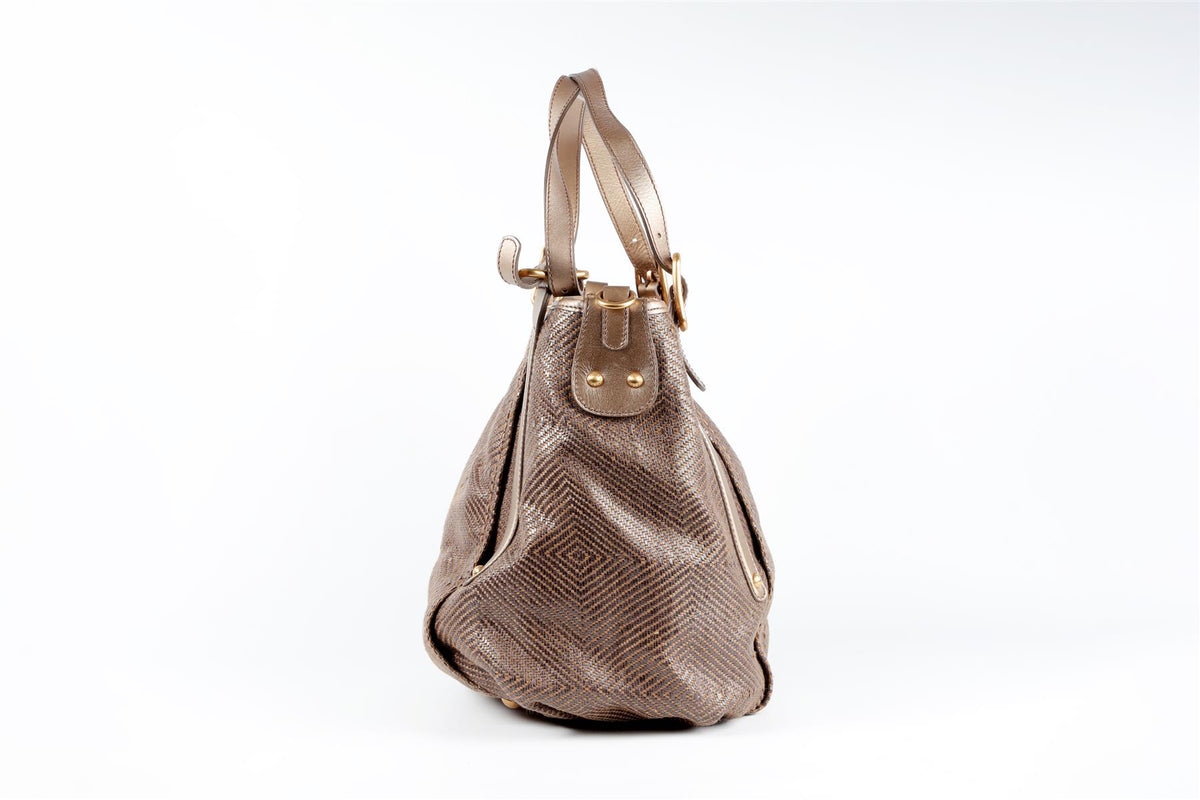 TOD'S BROWN LEATHER SHOULDER BAG