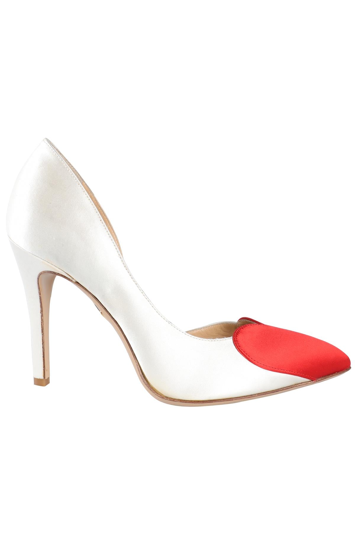 CHARLOTTE OLYMPIA WHITE SATIN PUMPS EU 37.5 UK 4.5 US 7.5