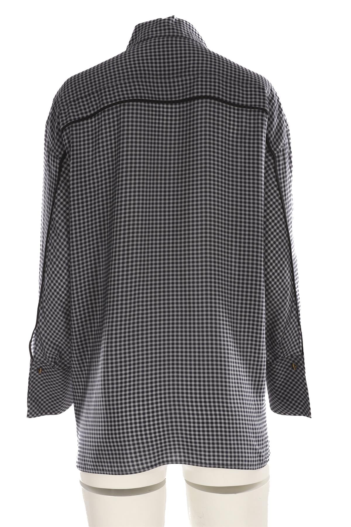 FENDI BLUE SILK SHIRT IT 38 UK 6