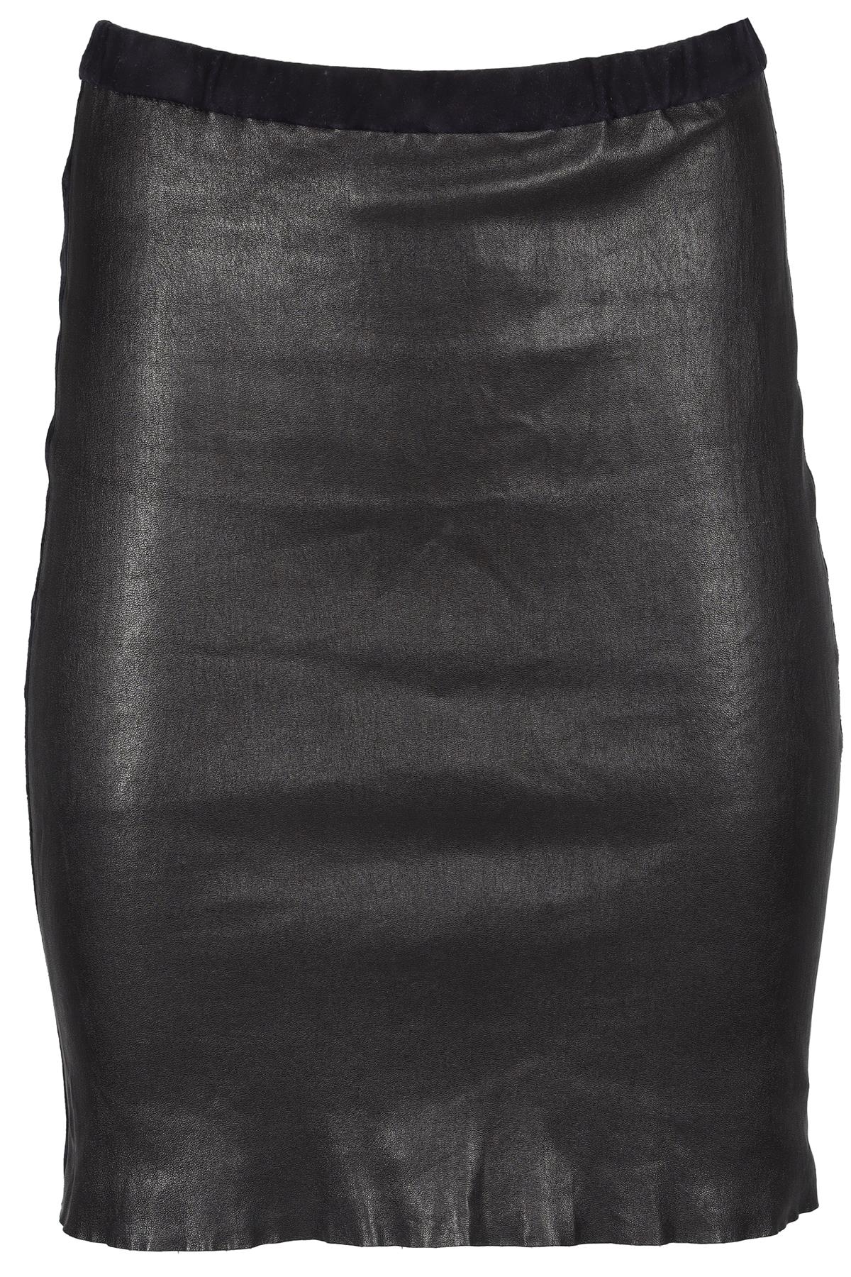 ISABEL MARANT BLACK LEATHER MINI SKIRT FR 36 UK 8