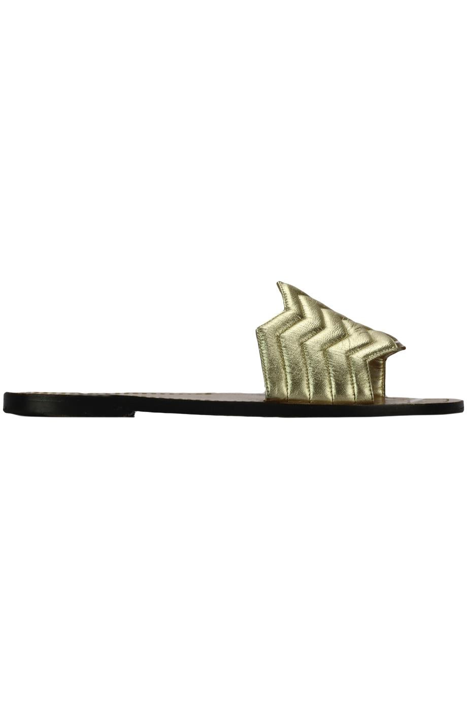 NICHOLAS KIRKWOOD LEATHER SLIDES EU 38.5 UK 5.5