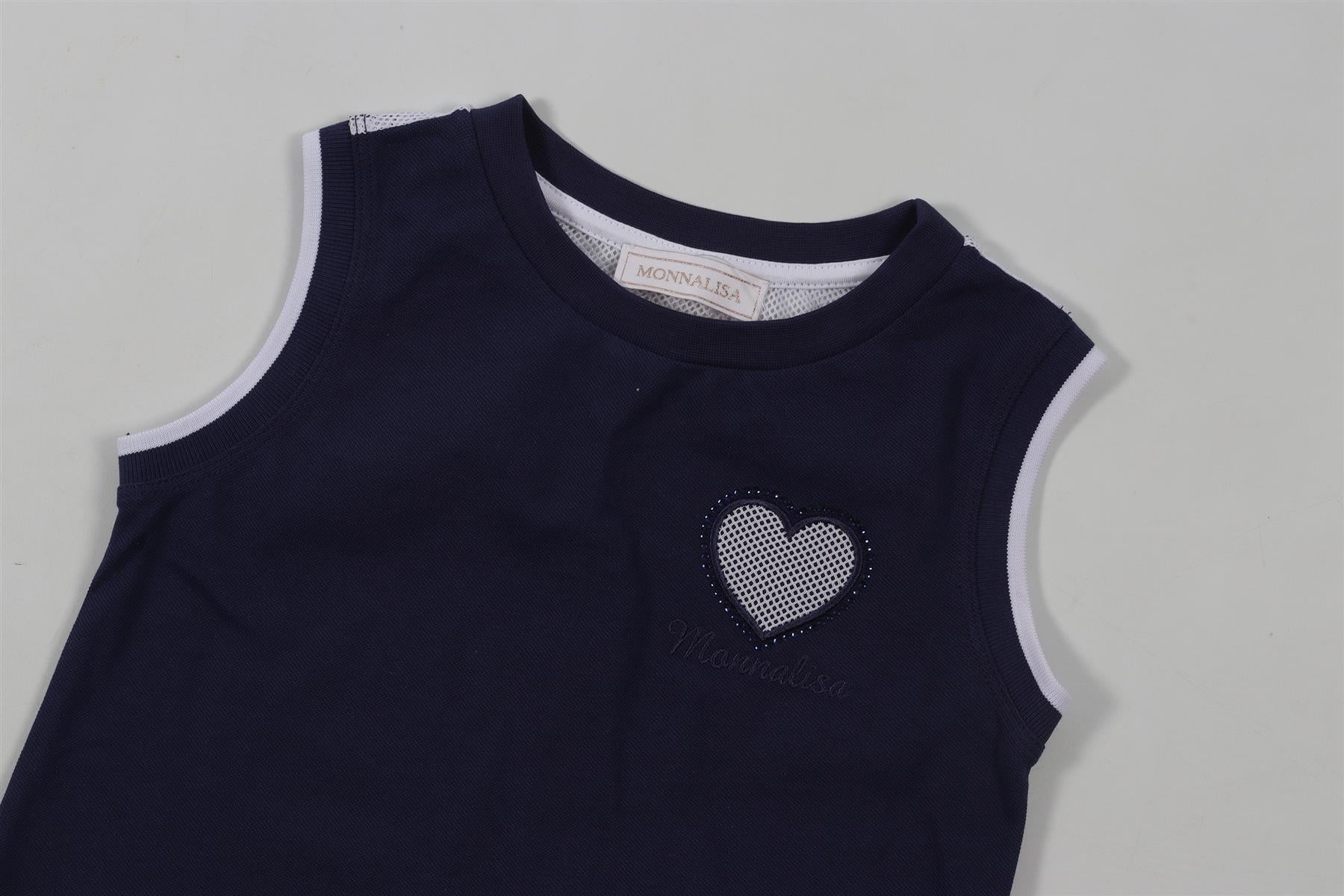 MONNALISA NAVY KIDS GIRLS TOP 6 YEARS