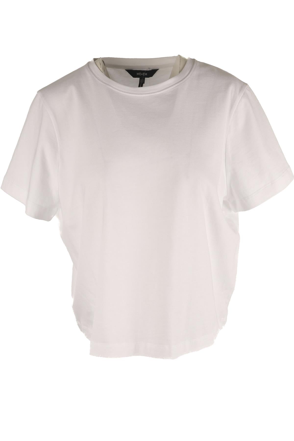 ME+EM WHITE COTTON T-SHIRT UK 14