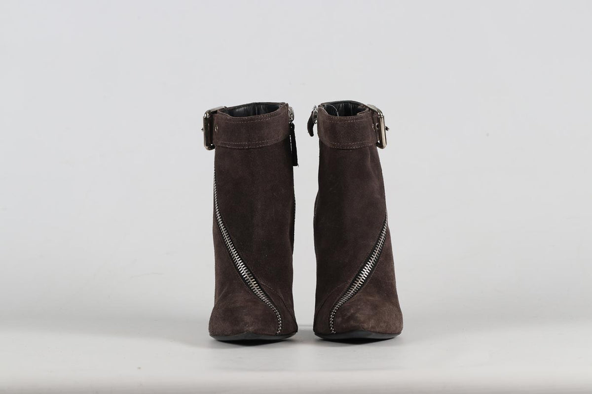 GIUSEPPE ZANOTTI SUEDE ANKLE BOOTS EU 38.5 UK 5.5 US 8.5