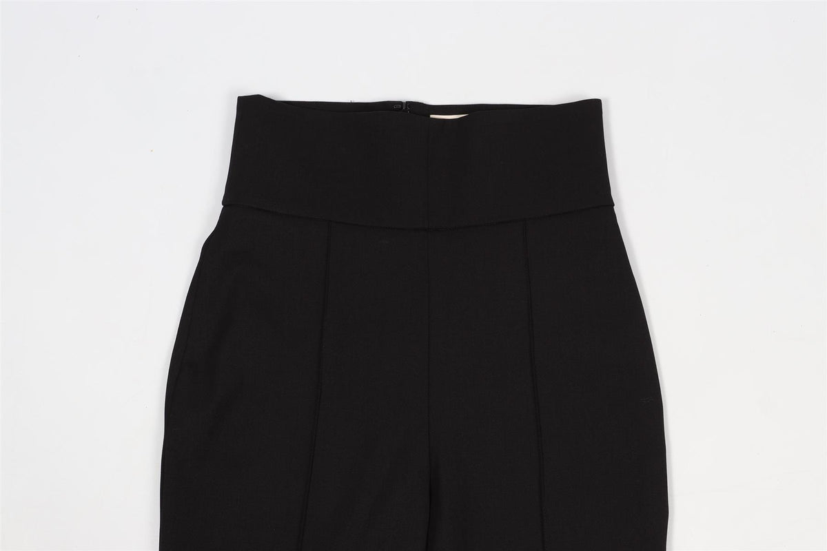 ALEXANDRE VAUTHIER BLACK WOOL BLEND SKINNY PANTS FR 36 UK 8