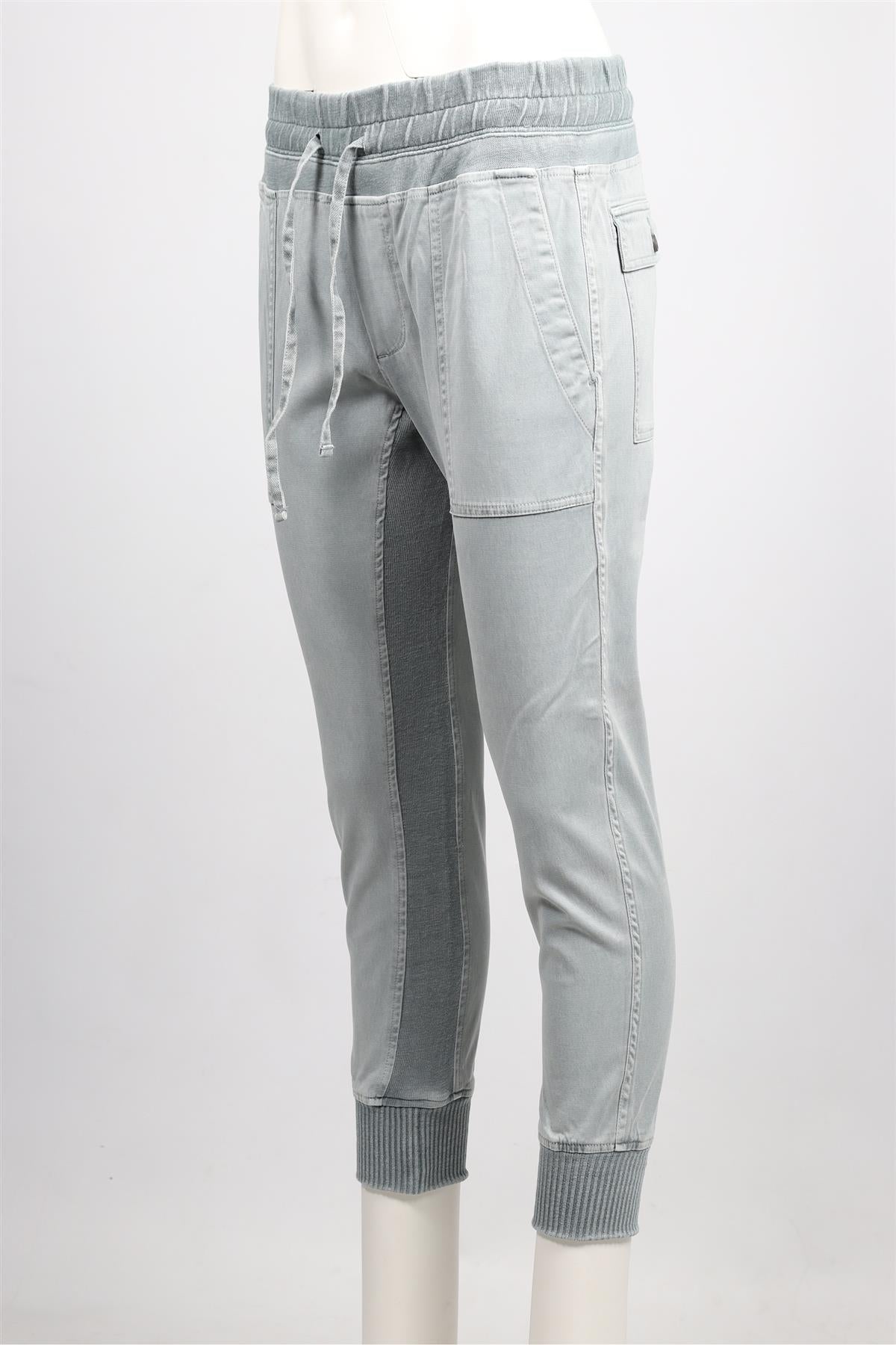 JAMES PERSE BLUE COTTON TAPERED PANTS SMALL