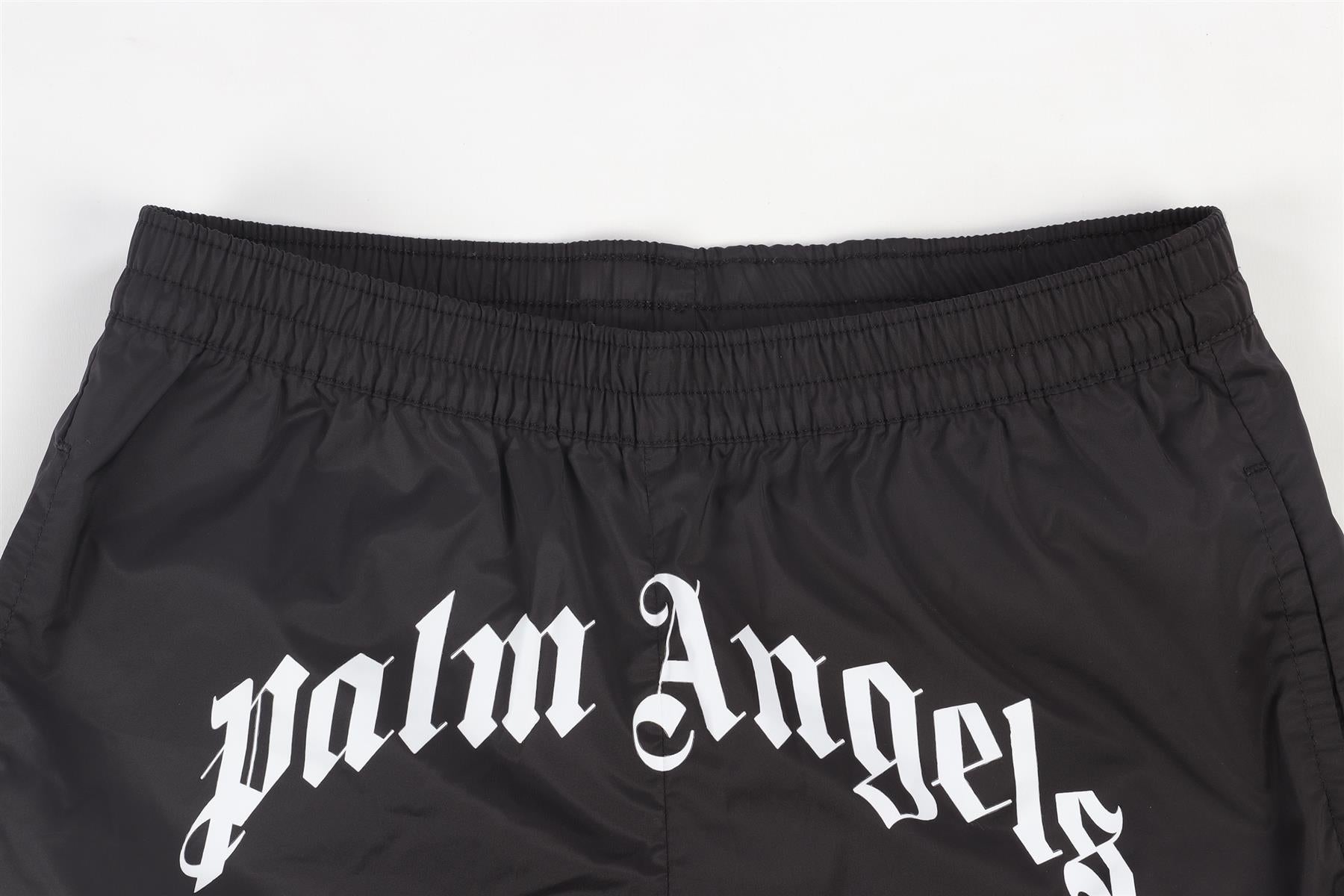 PALM ANGELS BLACK KIDS BOYS SWIM SHORTS 10 YEARS