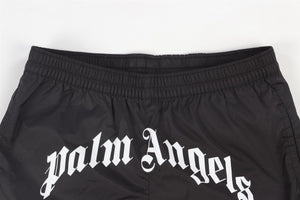 PALM ANGELS BLACK KIDS BOYS SWIM SHORTS 10 YEARS