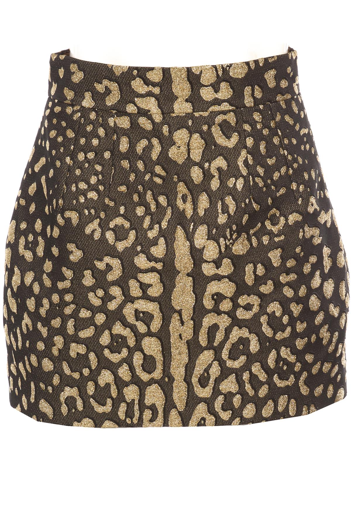 GOLD COTTON MINI SKIRT