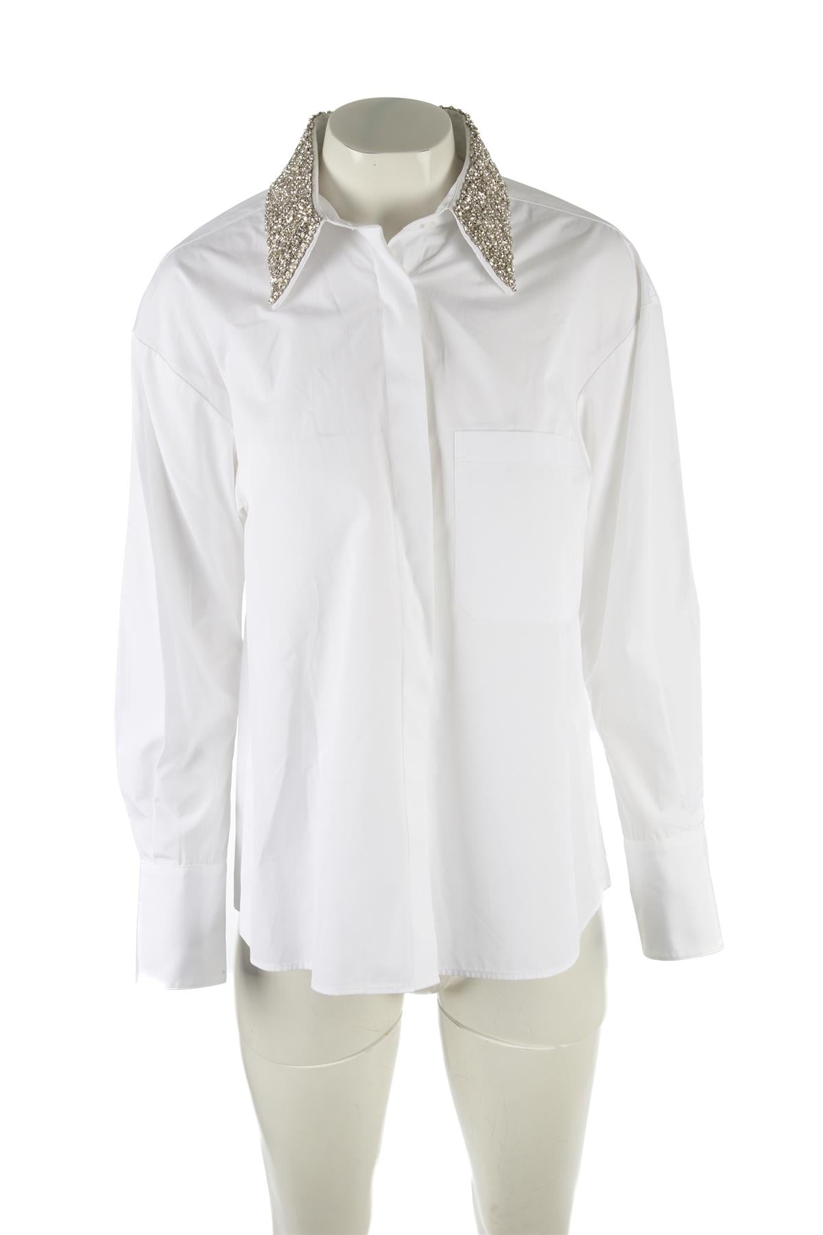 TWP WHITE COTTON SHIRT XSMALL