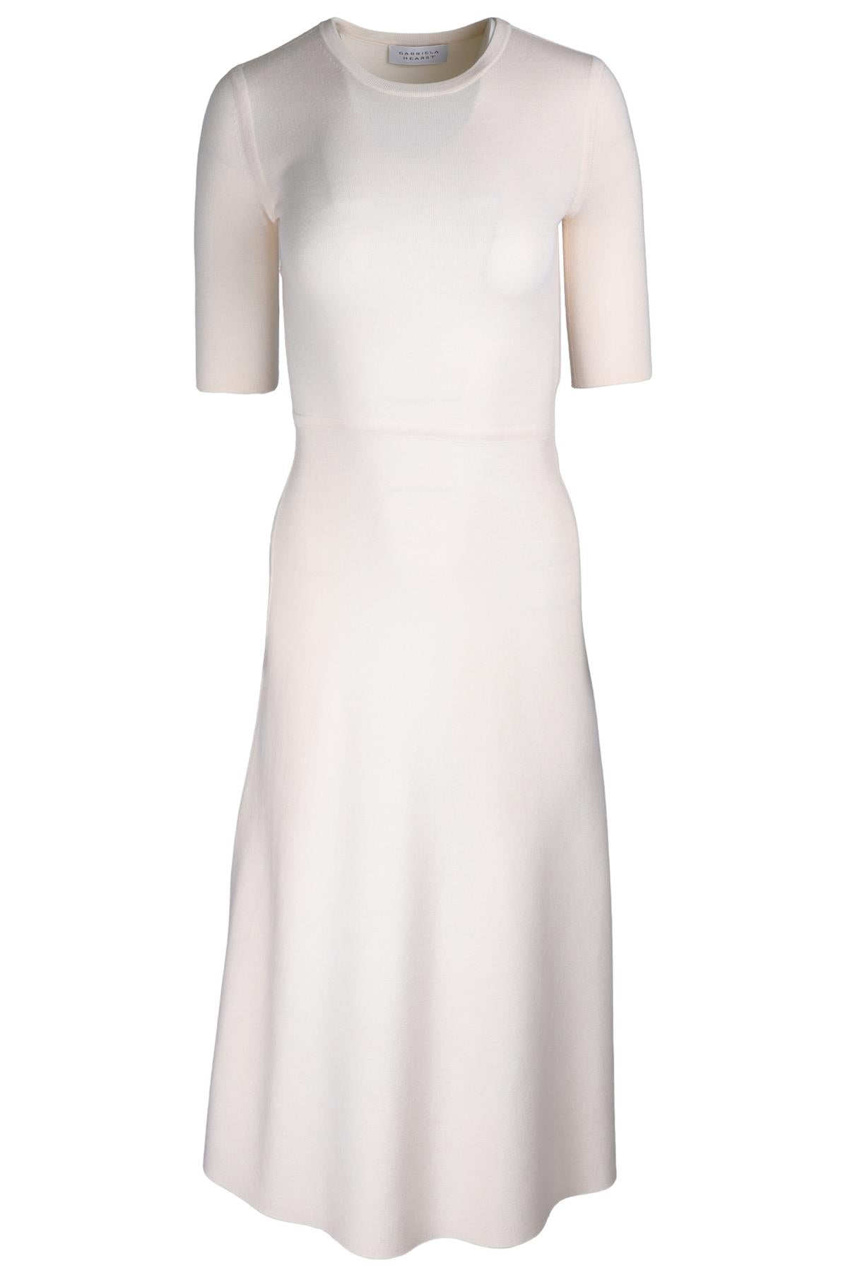 GABRIELA HEARST CREAM WOOL MAXI DRESS XSMALL