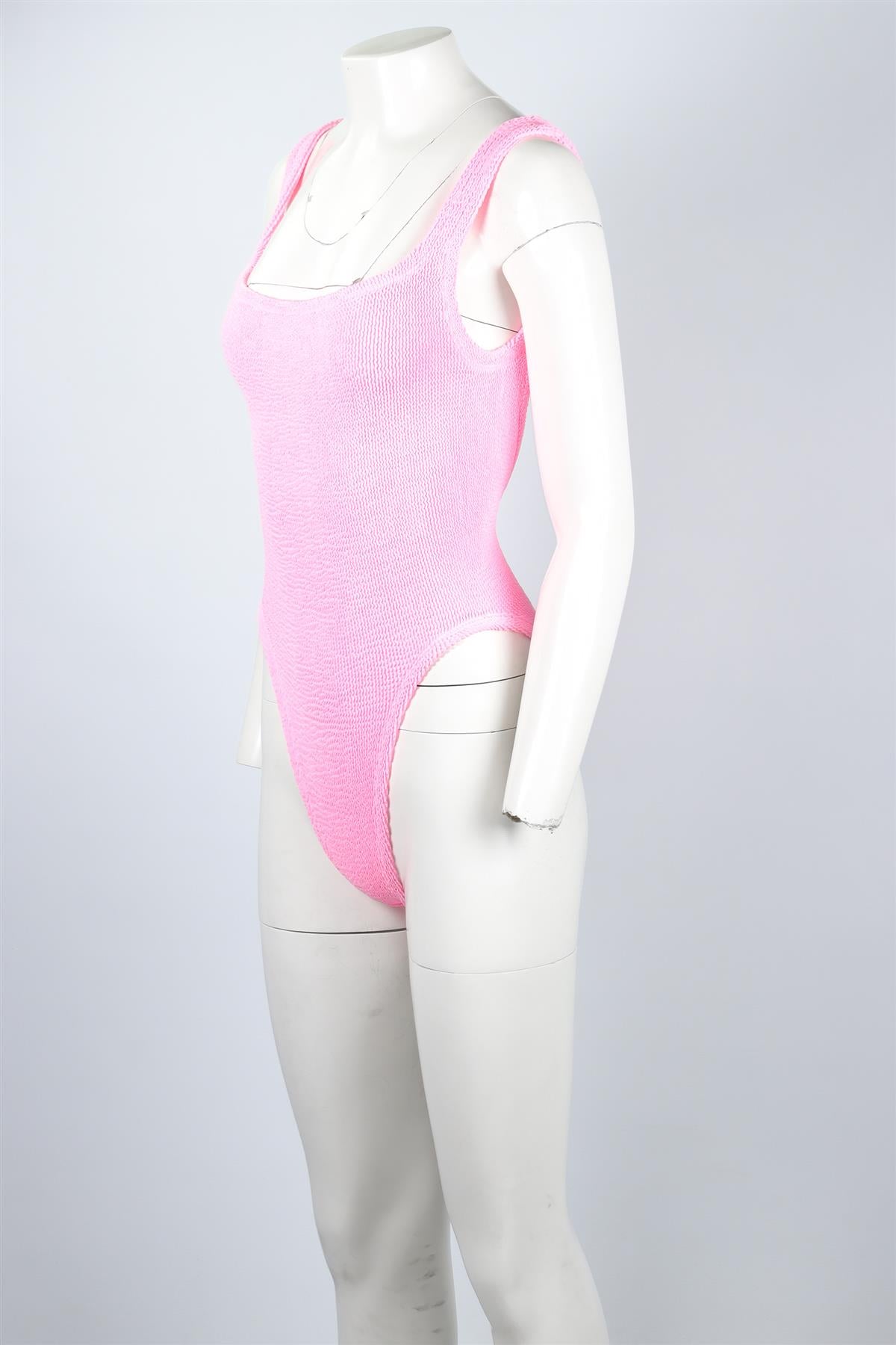 HUNZA G PINK SWIMSUIT ONE SIZE
