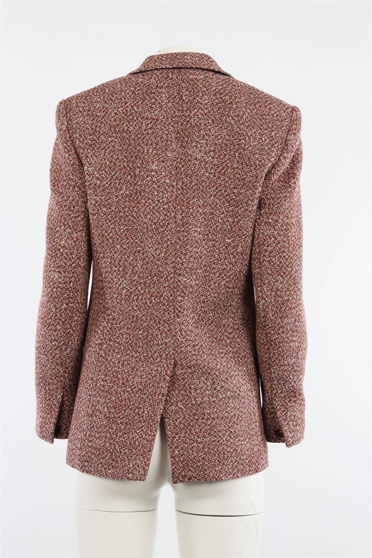 CHLOÉ RED WOOL BLAZER SHIRT FR 38 UK 10