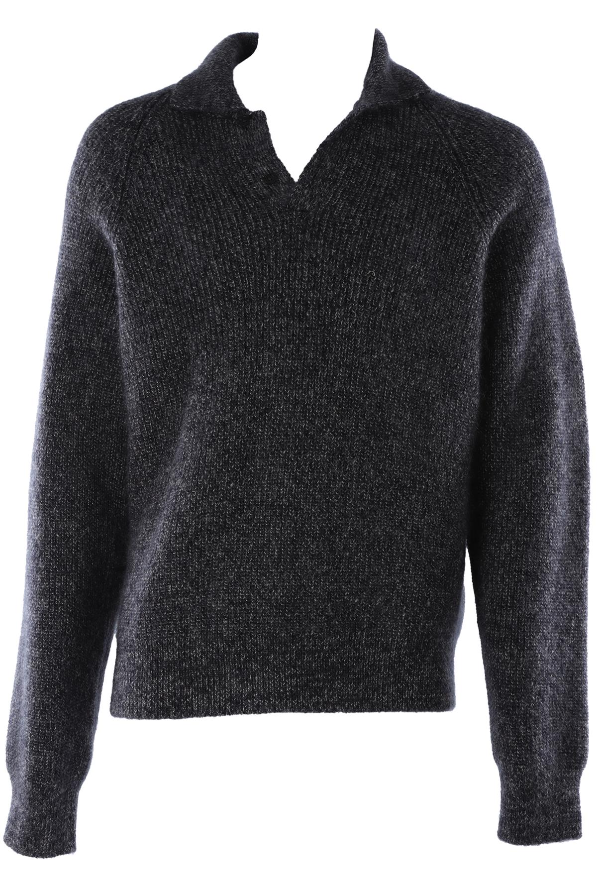 GREY MEN'S WOOL SWEATER