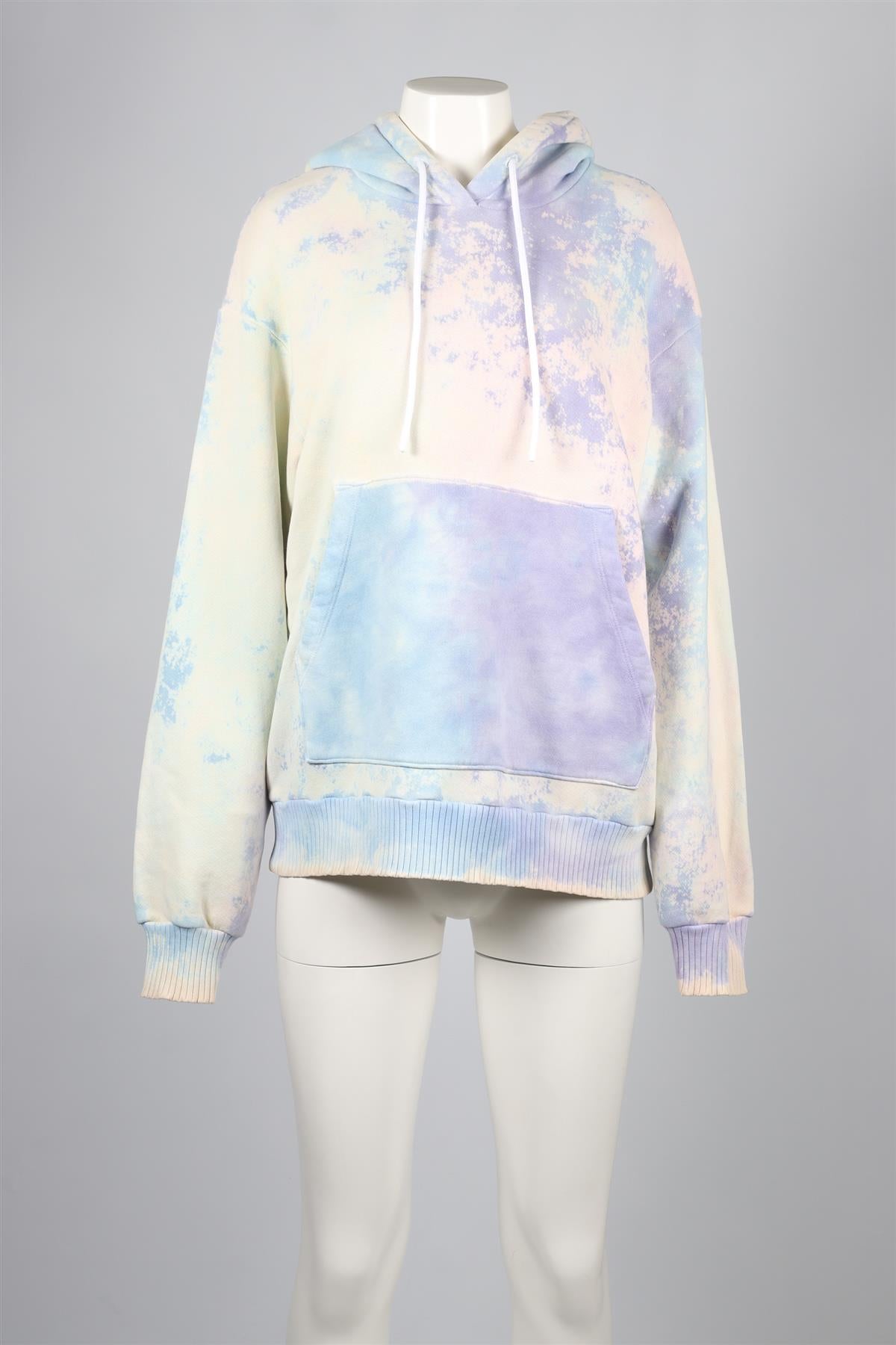 COTTON CITIZEN BLUE AND PURPLE COTTON HOODIE MEDIUM