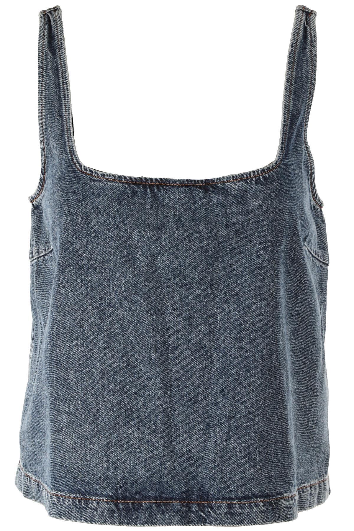 REFORMATION BLUE DENIM TOP SMALL