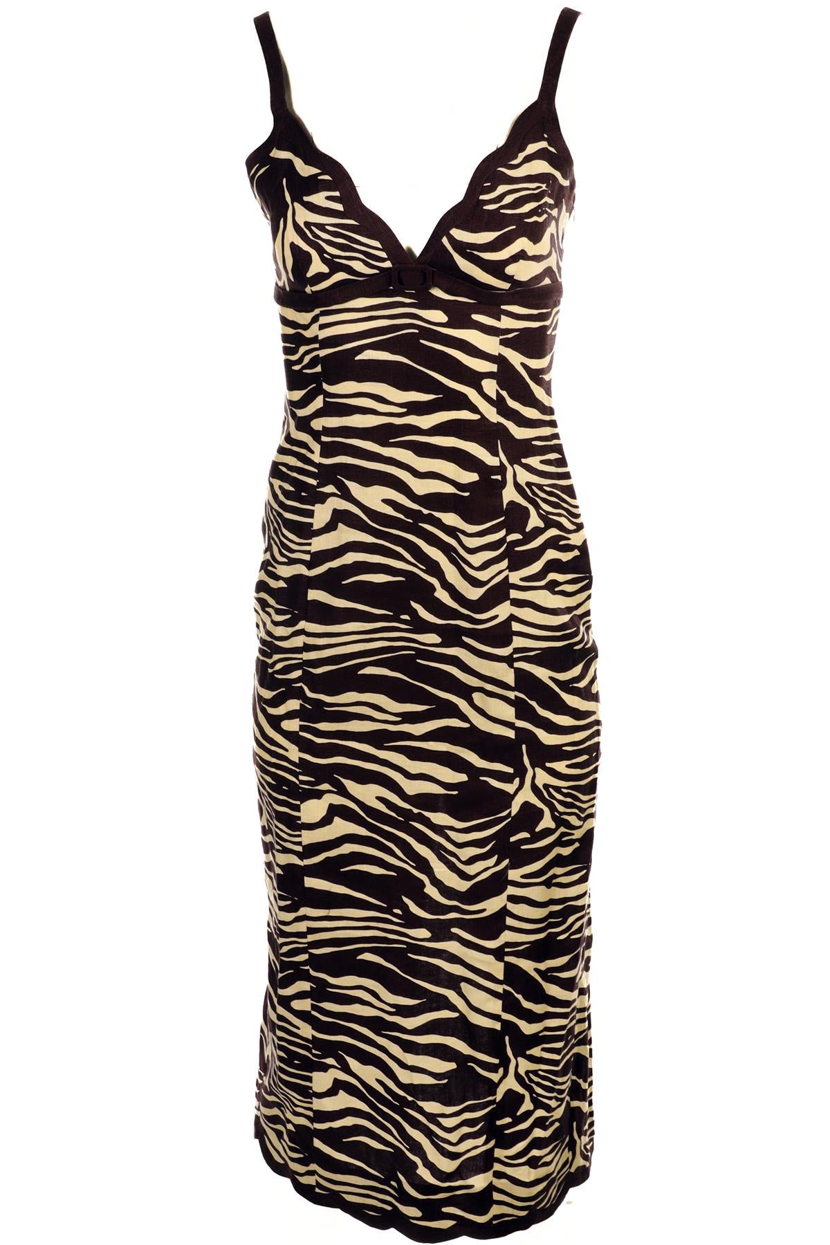 REFORMATION BROWN LINEN MAXI DRESS US 2 UK 6
