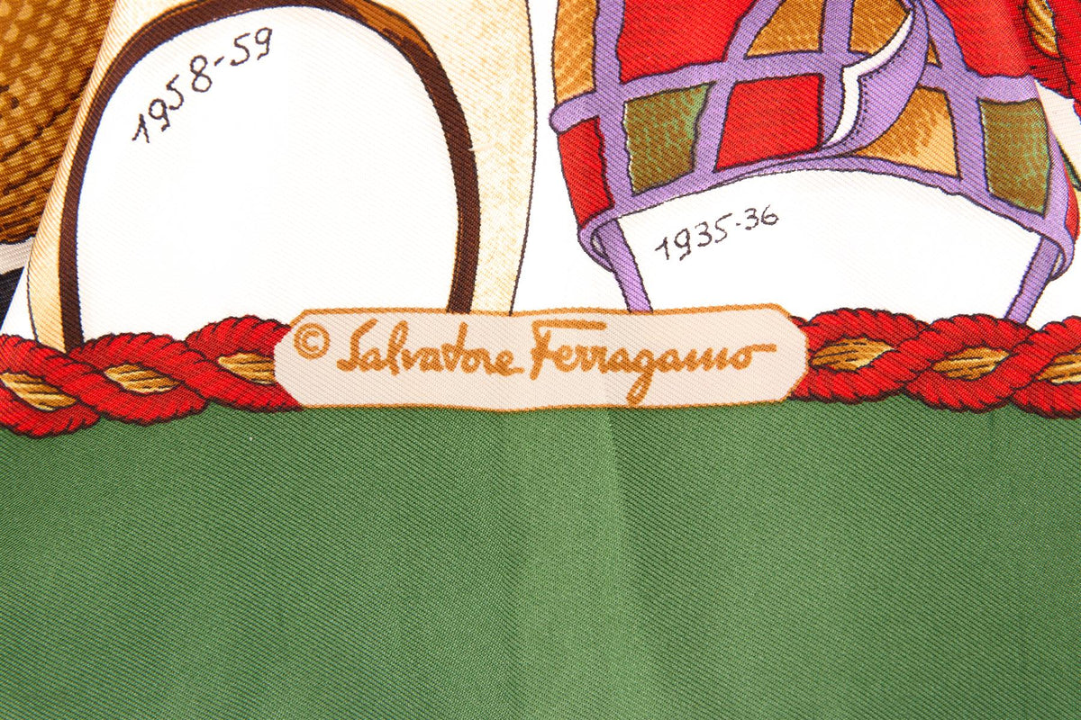 SALVATORE FERRAGMANO MULTI SILK SCARF