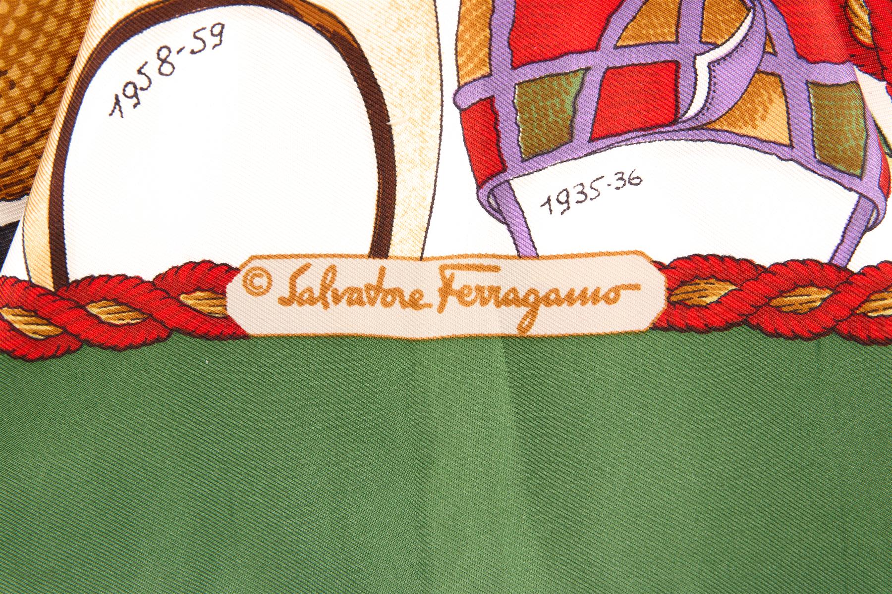 SALVATORE FERRAGMANO MULTI SILK SCARF