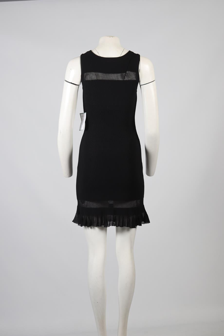 AZZEDINE ALAÏA SILK BLEND KNIT MIDI DRESS FR 38 UK 10