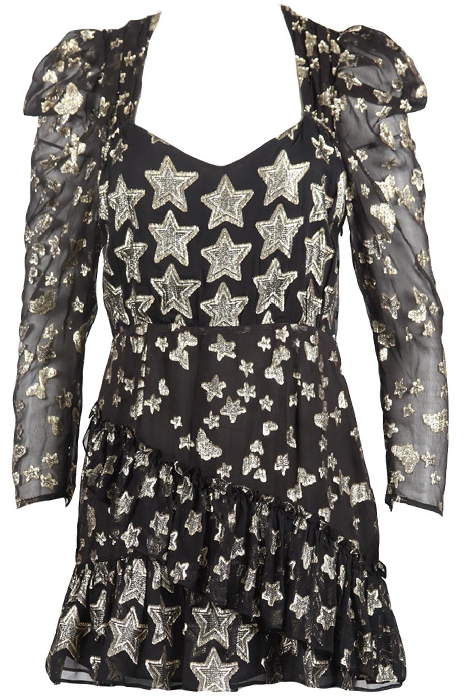 LOVESHACKFANCY SILK BLEND MINI DRESS US 8 UK 12