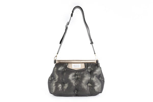 MAISON MARGIELA NAVY GLAM SLAM FABRIC CLUTCH