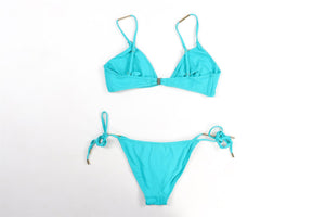 MELISSA ODABASH BLUE BIKINI UK 10-14