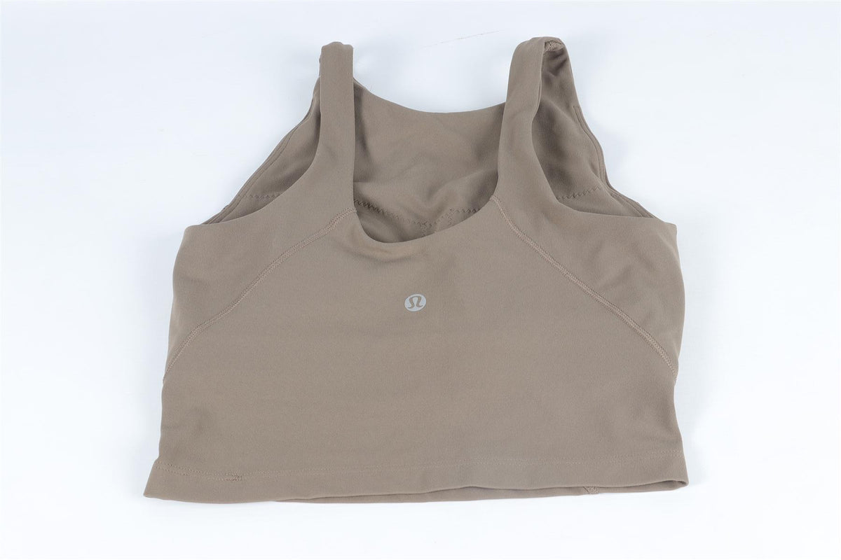 LULULEMON KHAKI SPORTS BRA US 4 UK 8