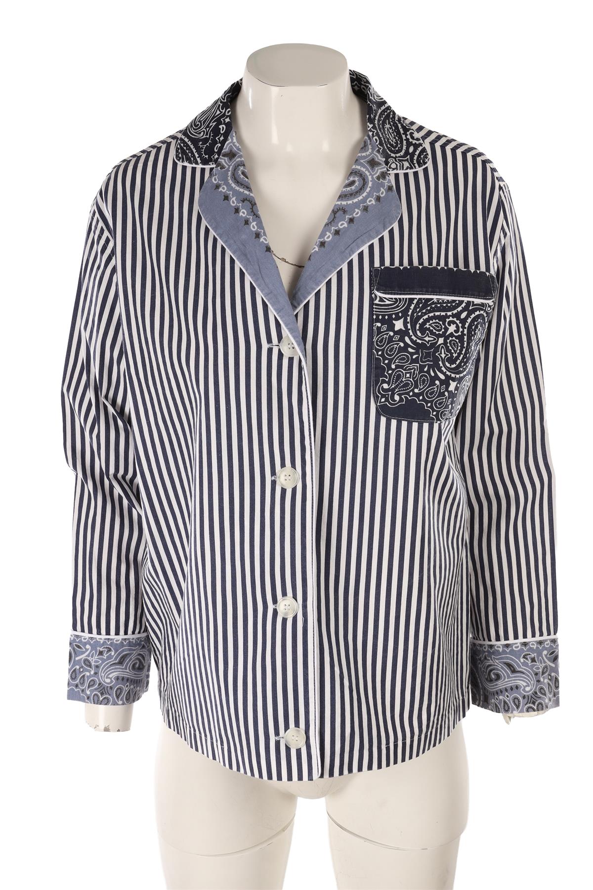 CALL IT BY YOUR NAME NAVY COTTON SHIRT MEDIUM