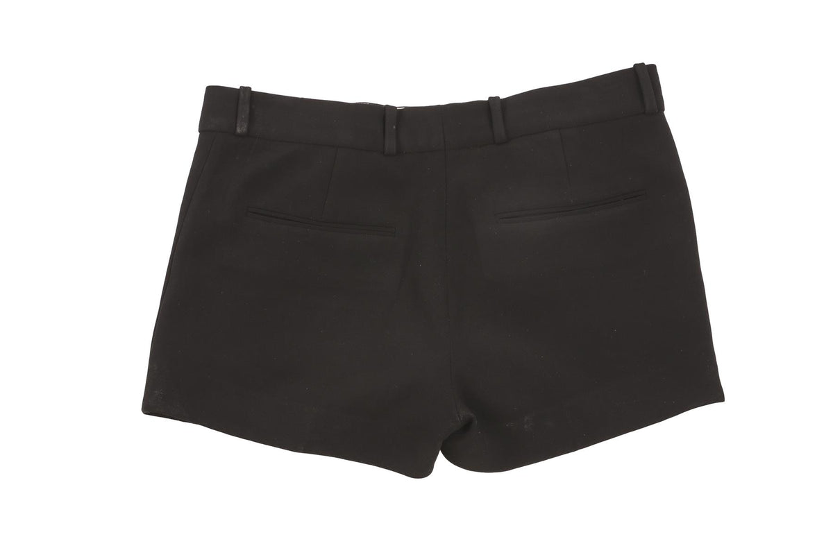JOSEPH BLACK CREPE SHORTS FR 36 UK 8