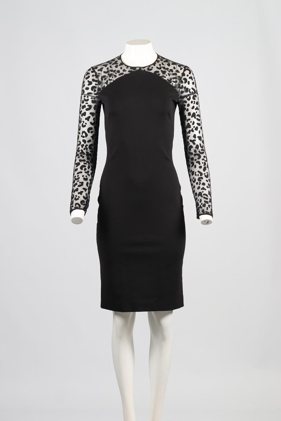 STELLA MCCARTNEY TULLE AND CREPE MINI DRESS IT 42 UK 10