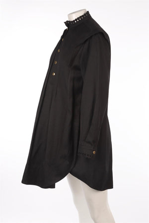 CHLOÉ BLACK LINEN MINI DRESS FR 38 UK 10