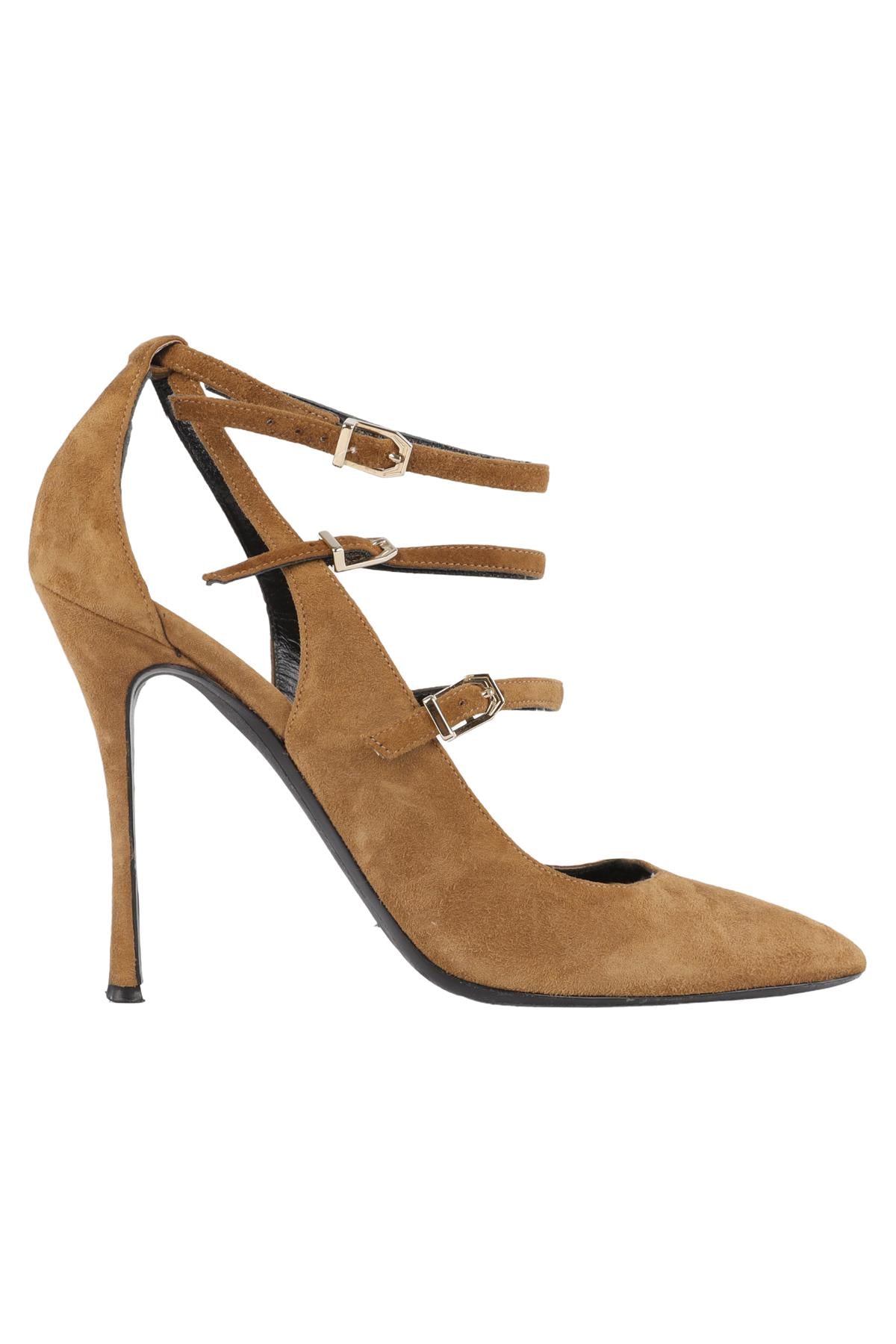 NICHOLAS KIRKWOOD BROWN SUEDE SANDALS EU 38.5 UK 5.5 US 8.5