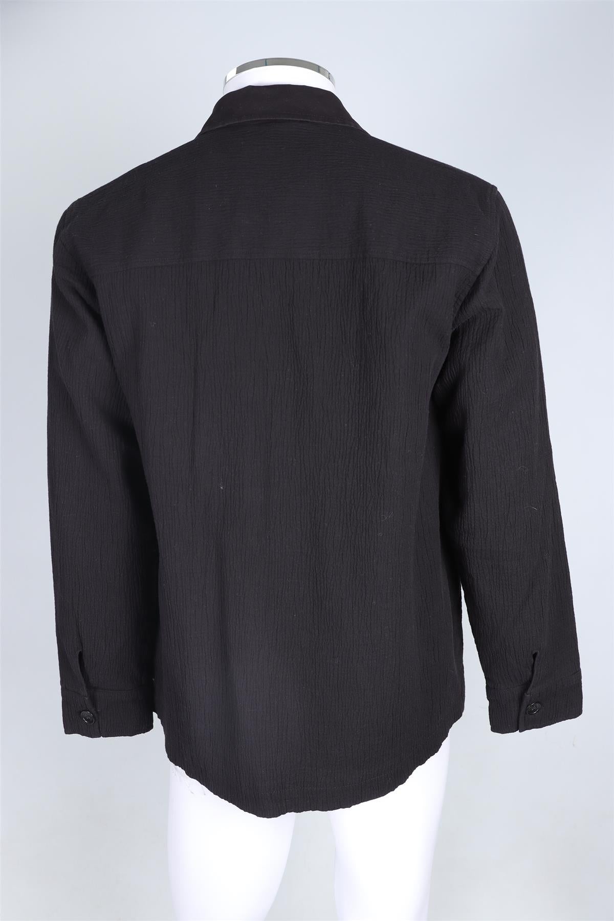 PERCIVAL BLACK MEN'S COTTON JACKET MEDIUM