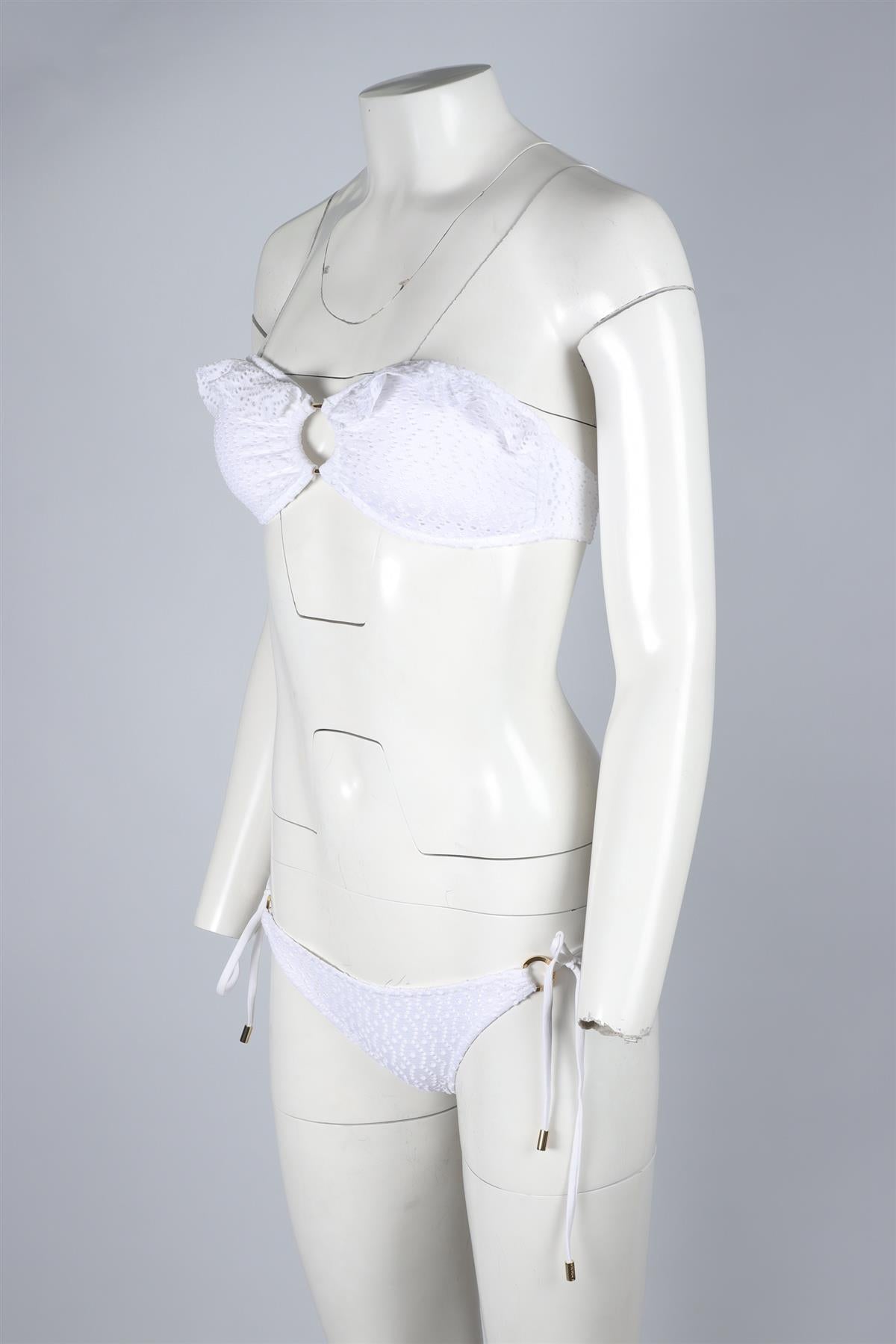 MELISSA ODABASH WHITE BIKINI UK 10