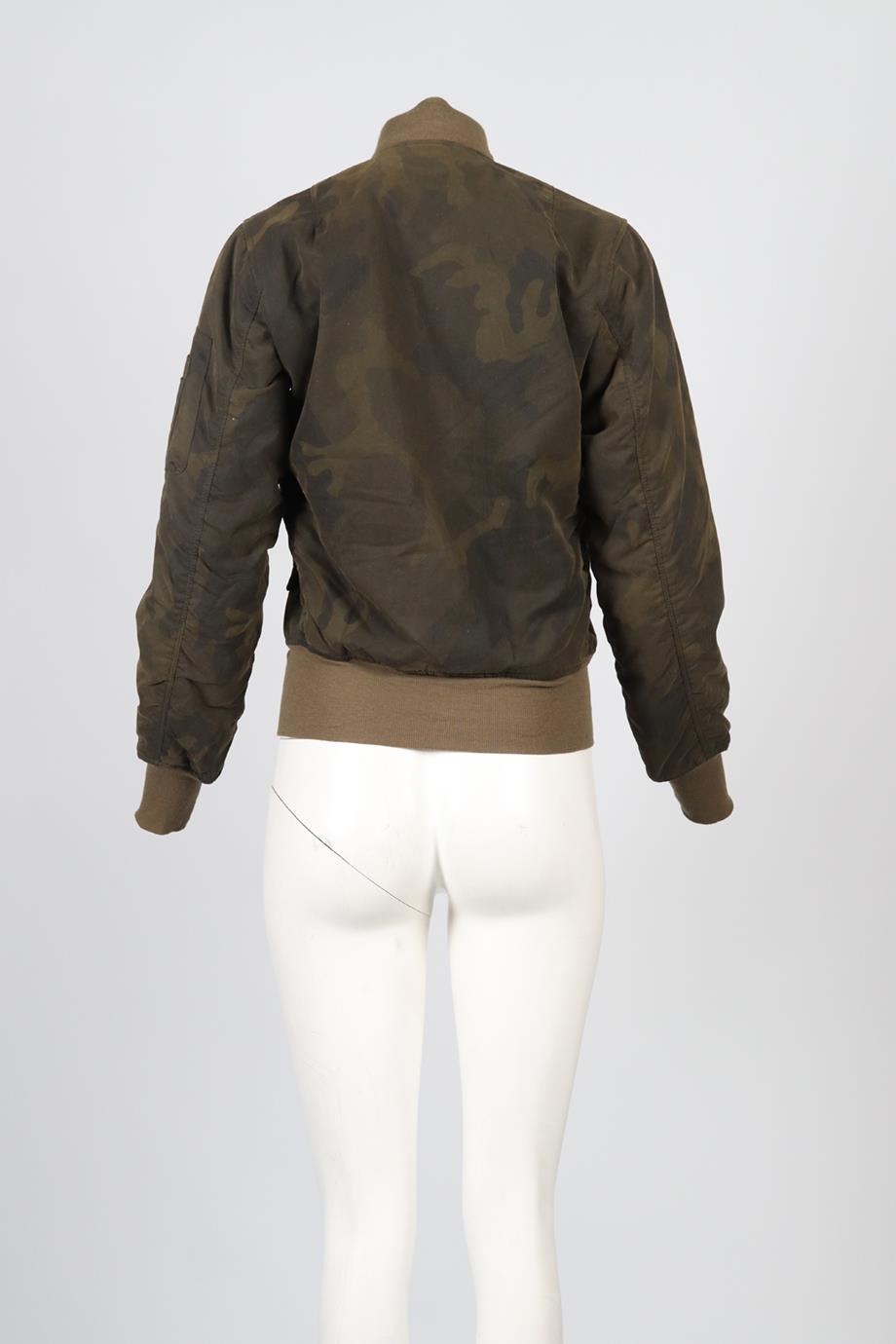 UNRAVEL PROJECT COTTON BLEND BOMBER JACKET FR 38 UK 10
