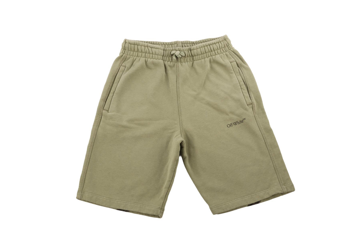 OFF-WHITE GREEN KIDS BOYS SHORTS 10 YEARS