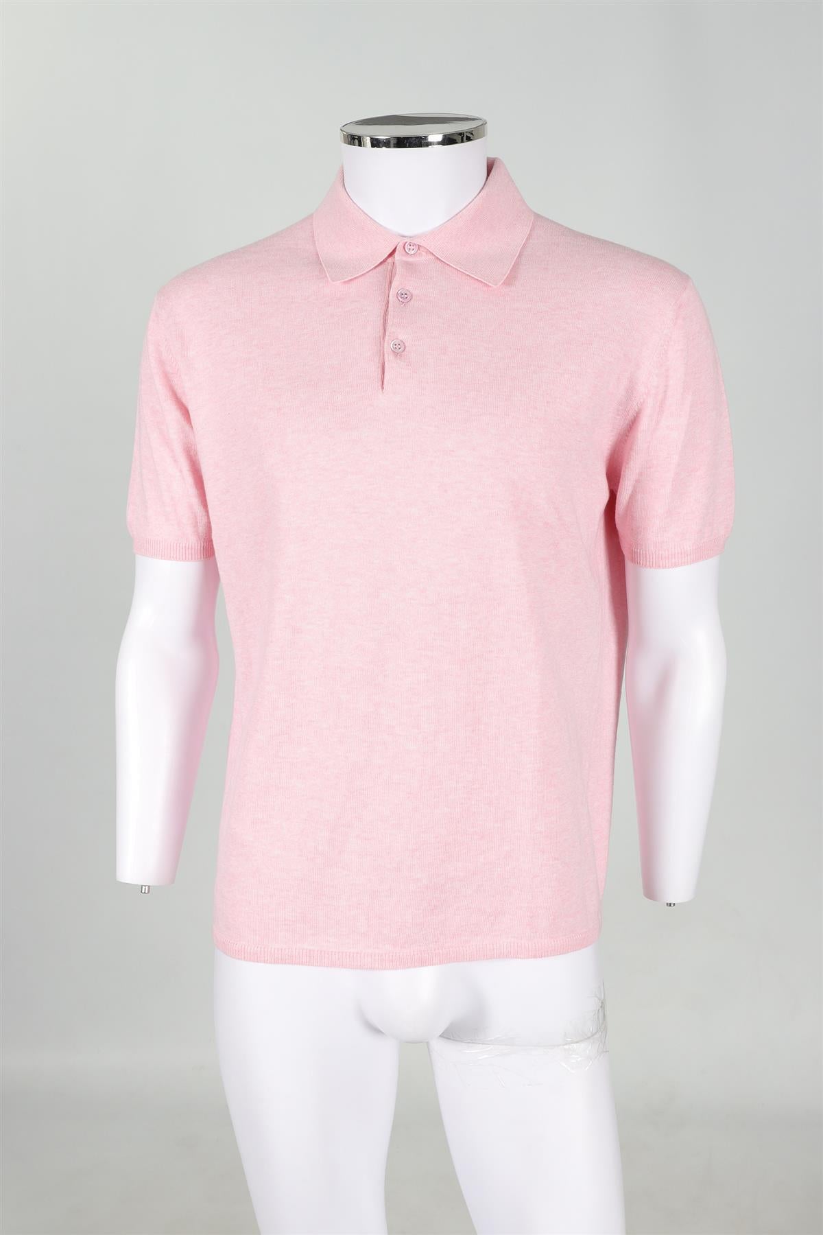 CRUCIANI PINK MEN'S COTTON POLO SHIRT IT 52 UK 42