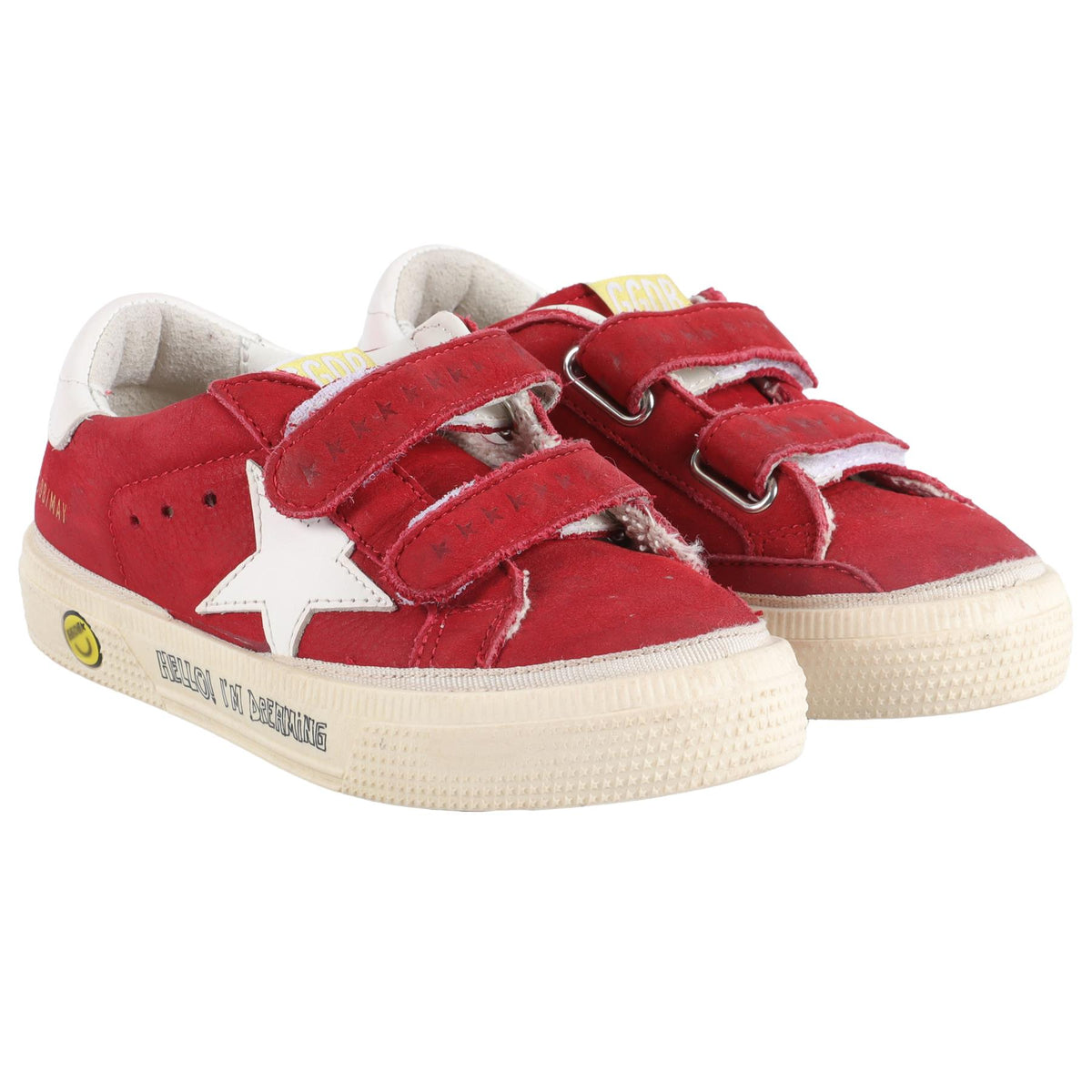GOLDEN GOOSE DELUXE BRAND RED KIDS GIRLS SNEAKERS EU 27 UK 9 US 10