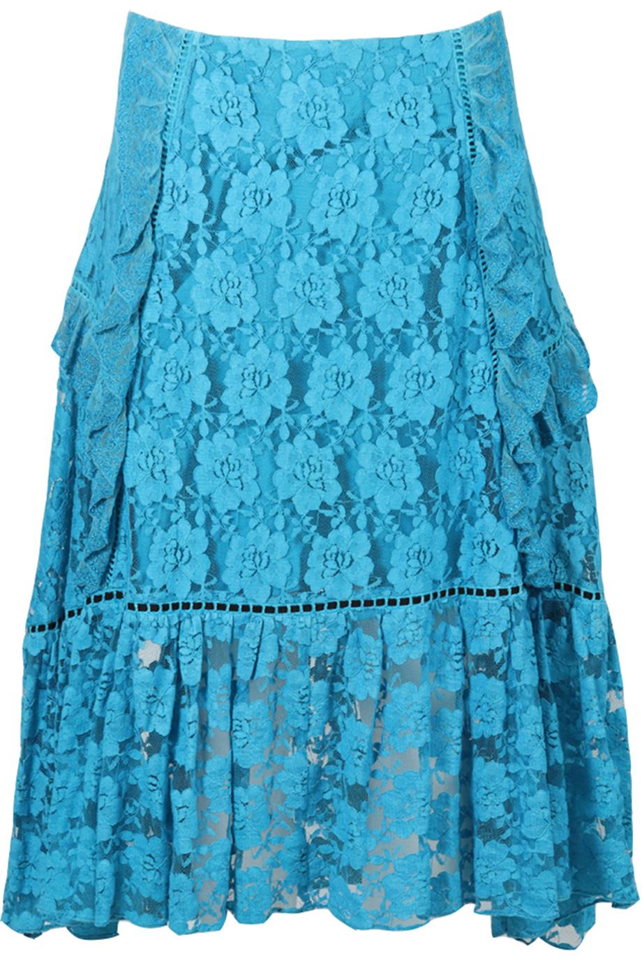 PREEN LINE LACE MIDI SKIRT SMALL