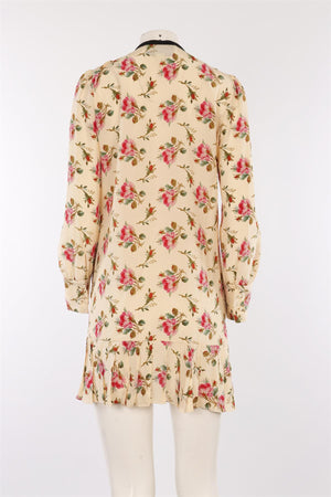 GUCCI CREAM SILK MINI DRESS IT 42 UK 10