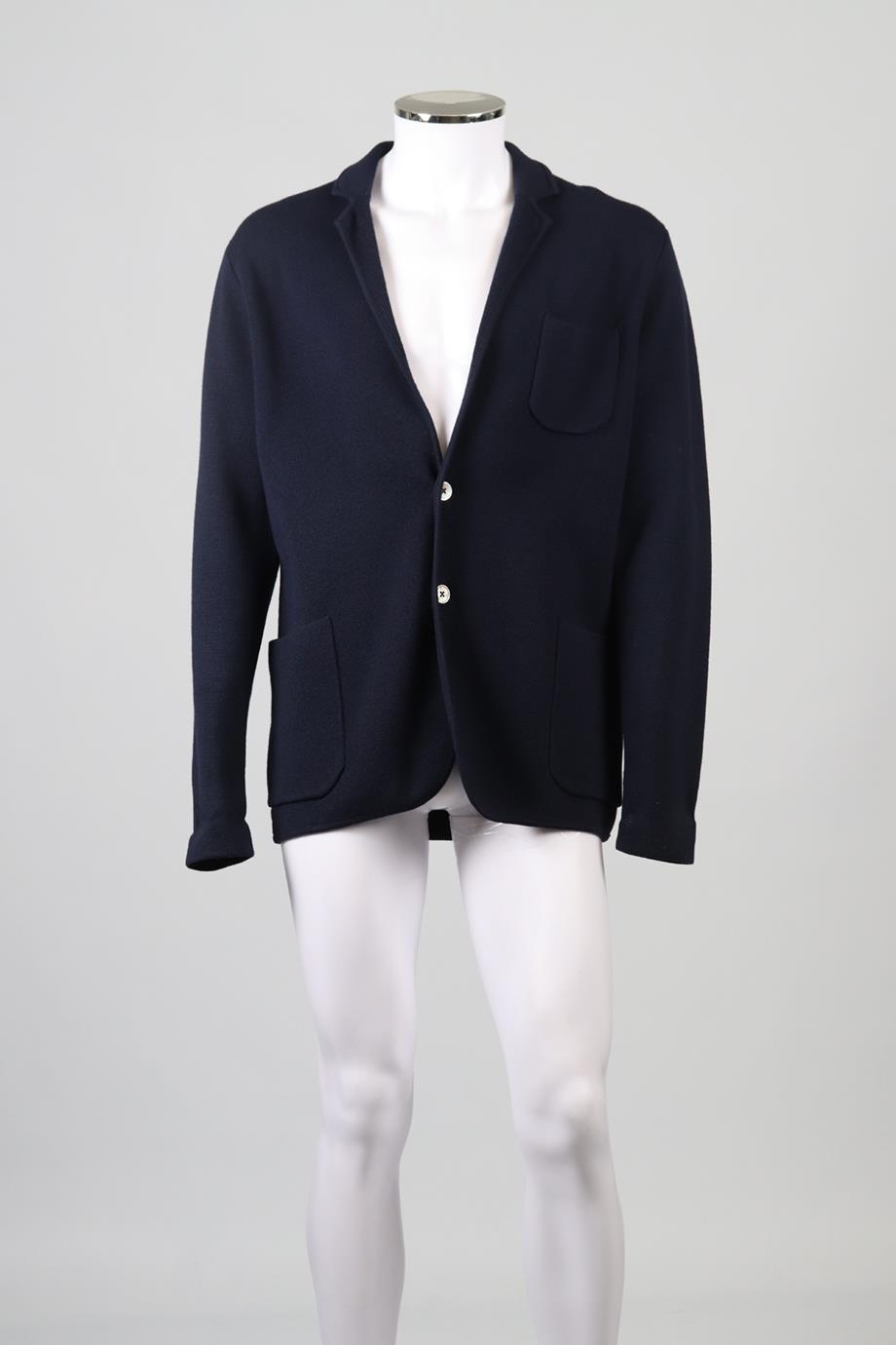 HARDY AMIES MEN'S WOOL BLAZER LARGE