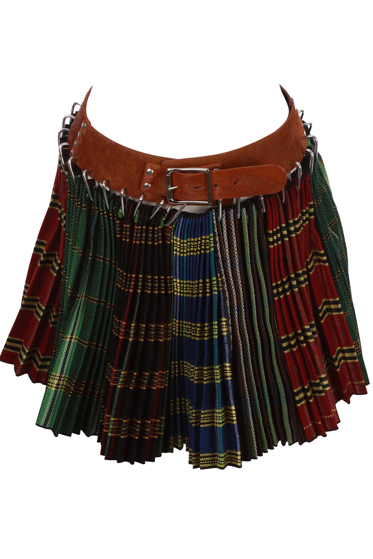 MULTI WOOL MINI SKIRT