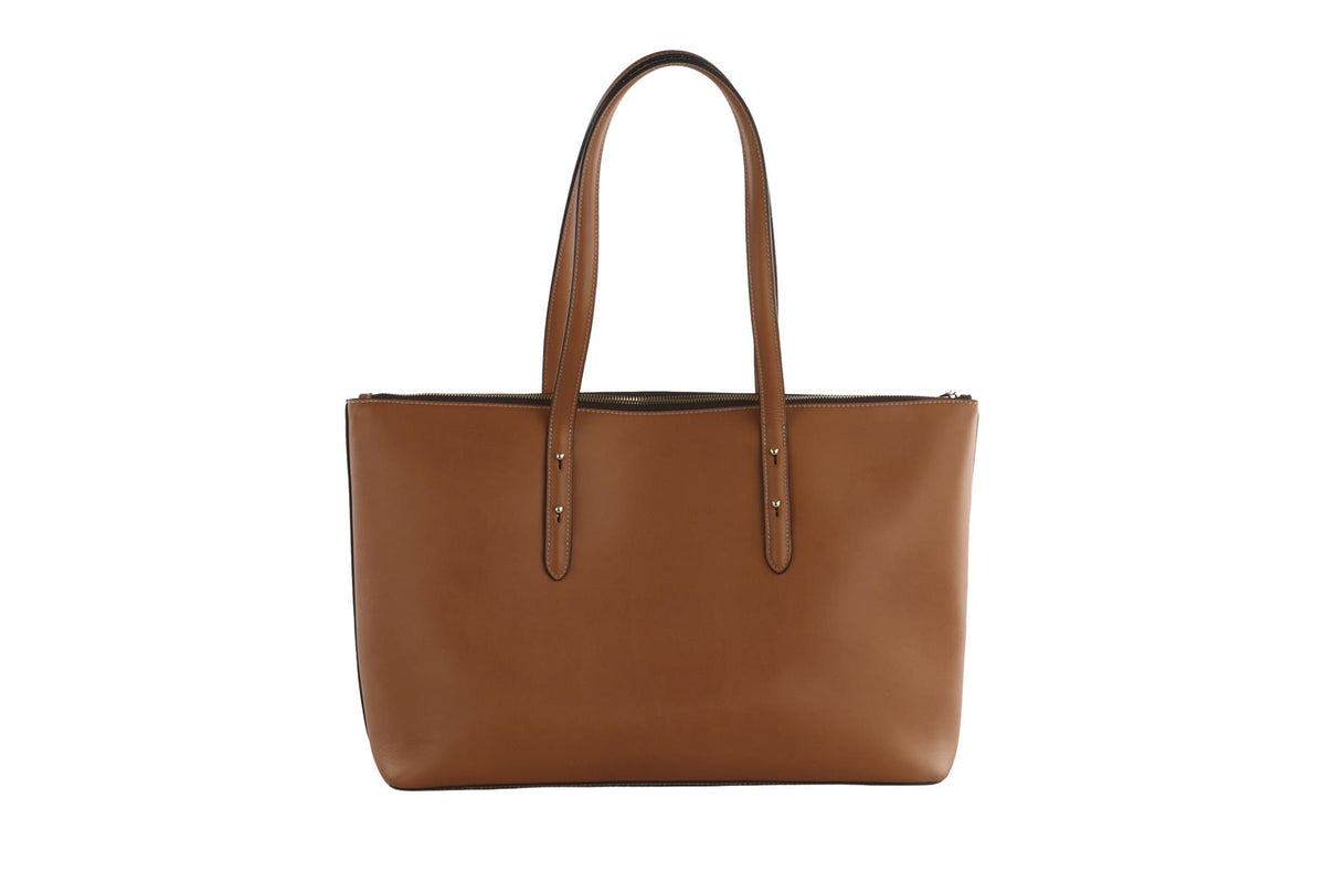 ASPINAL OF LONDON TAN REGENT LEATHER SHOULDER BAG
