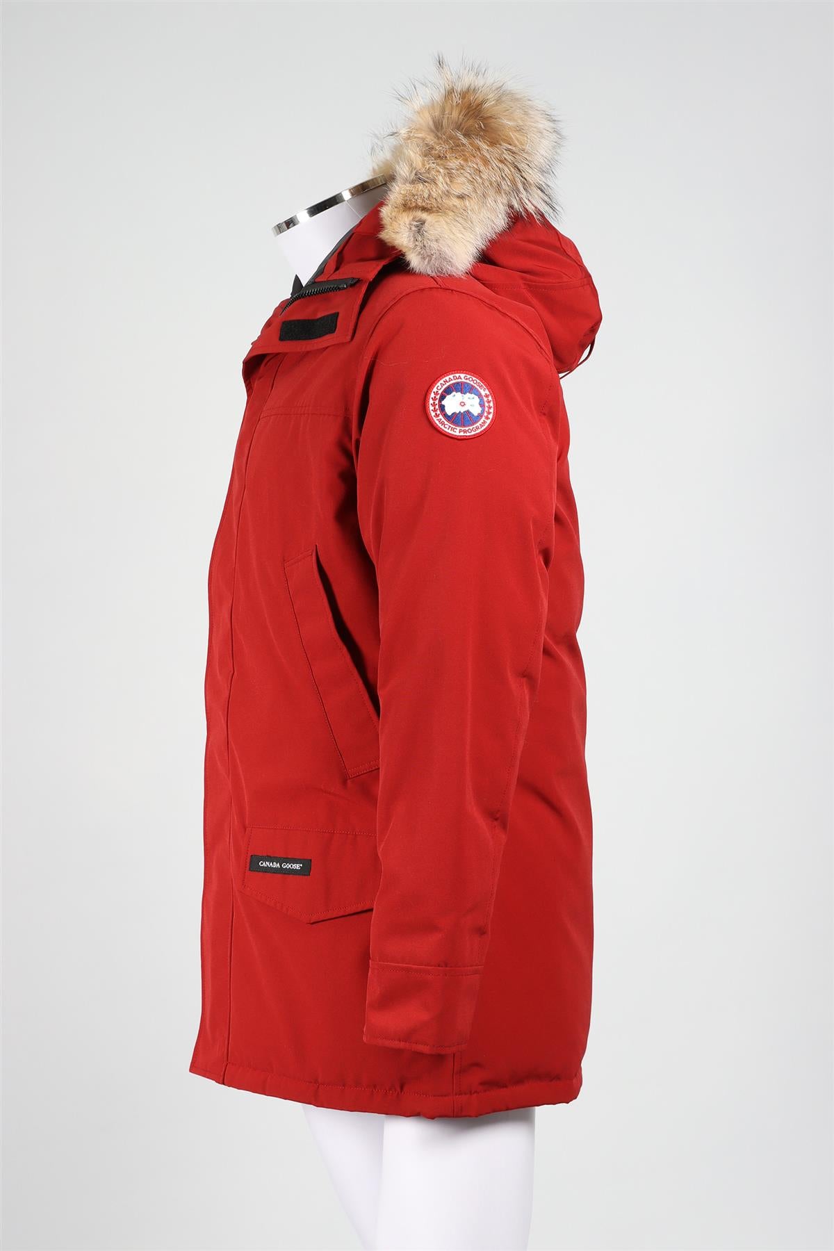 CANADA GOOSE RED MEN'S PADDED SHELL COAT LARGE